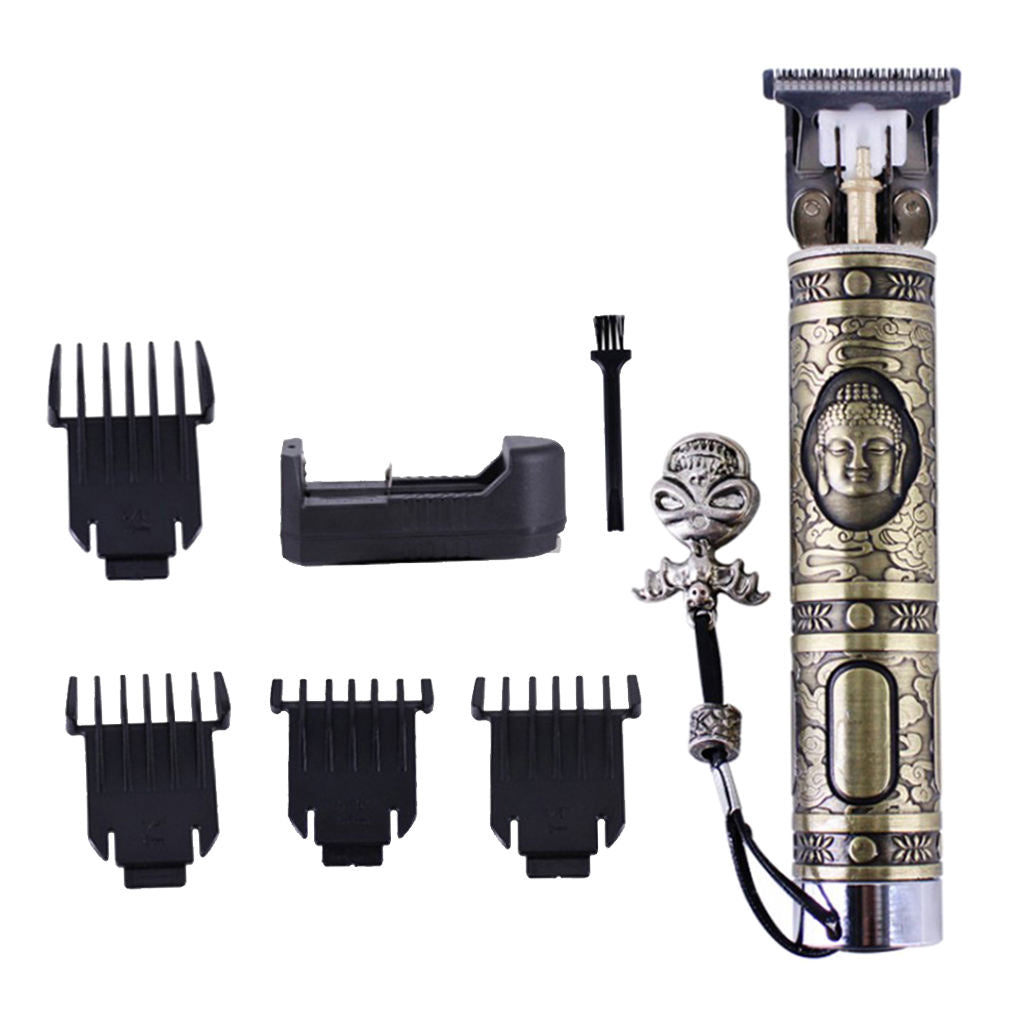 Professional Men Hair Clipper Kid's Barber Shaving Clipper Self-Cut Copper