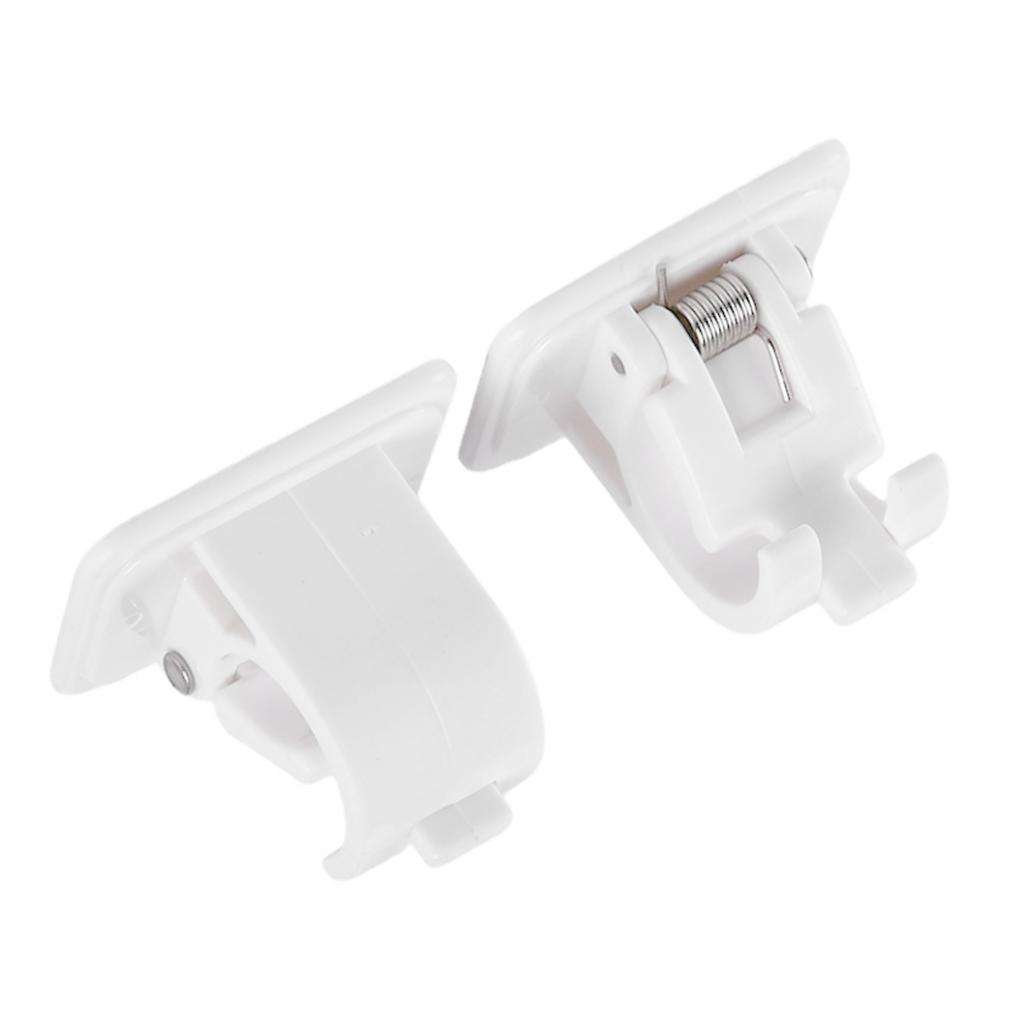 16x Plastic Curtain Rod Bracket Drapery Hook Wall Bracket Hooks Bathroom