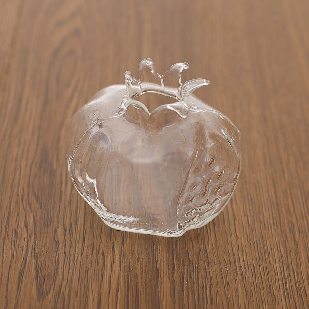 2Pcs Clear Mini Flower Vase Planter Vase Glass Bottles Home Wedding Decor