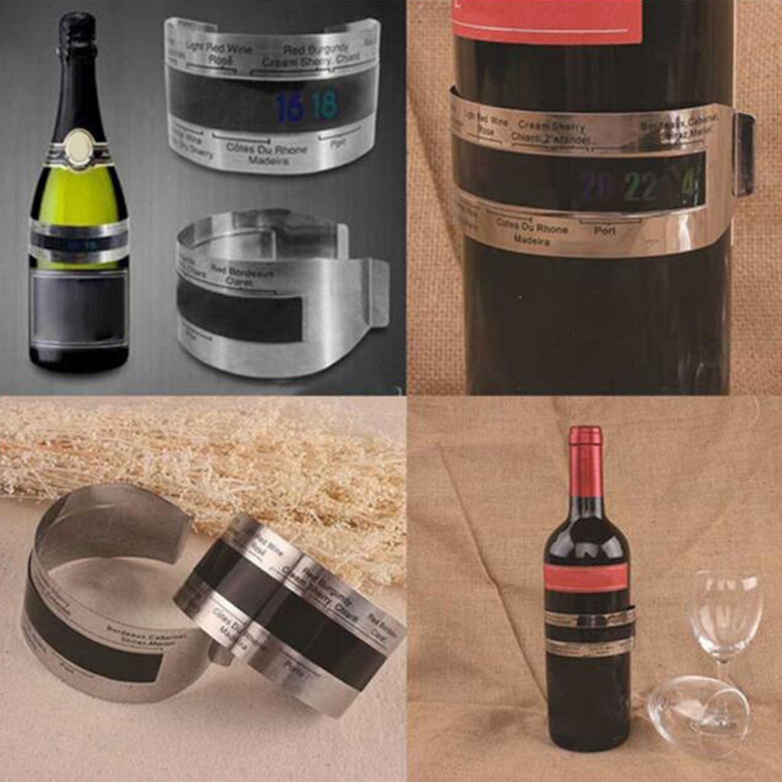 Household Easy Read Wine Thermometer Bar Tool Temperature Ranged 4~24℃