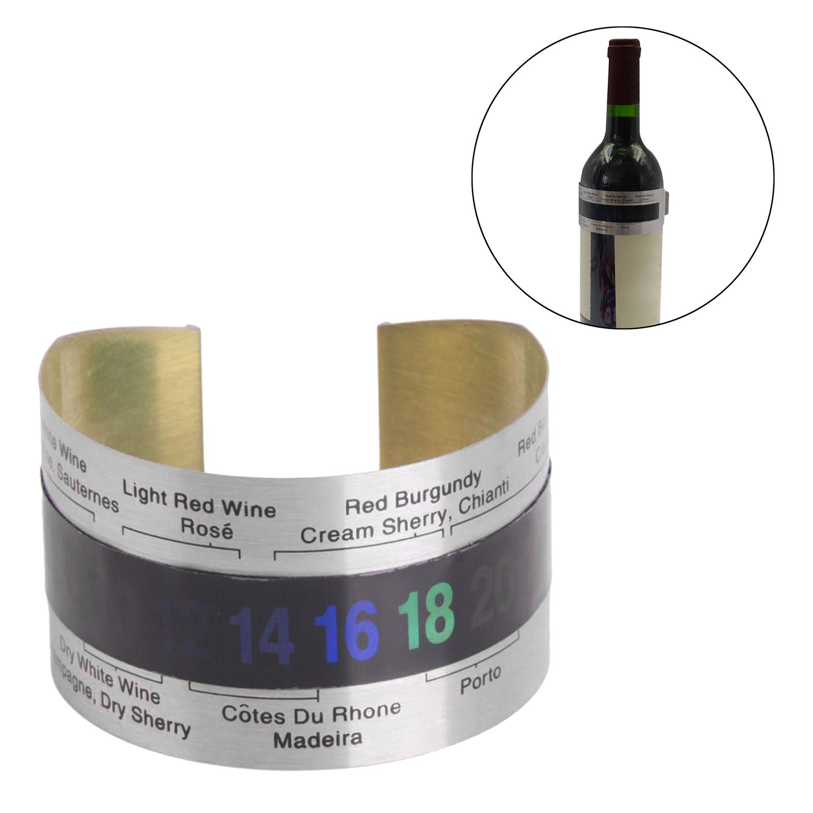 Household Easy Read Wine Thermometer Bar Tool Temperature Ranged 4~24℃