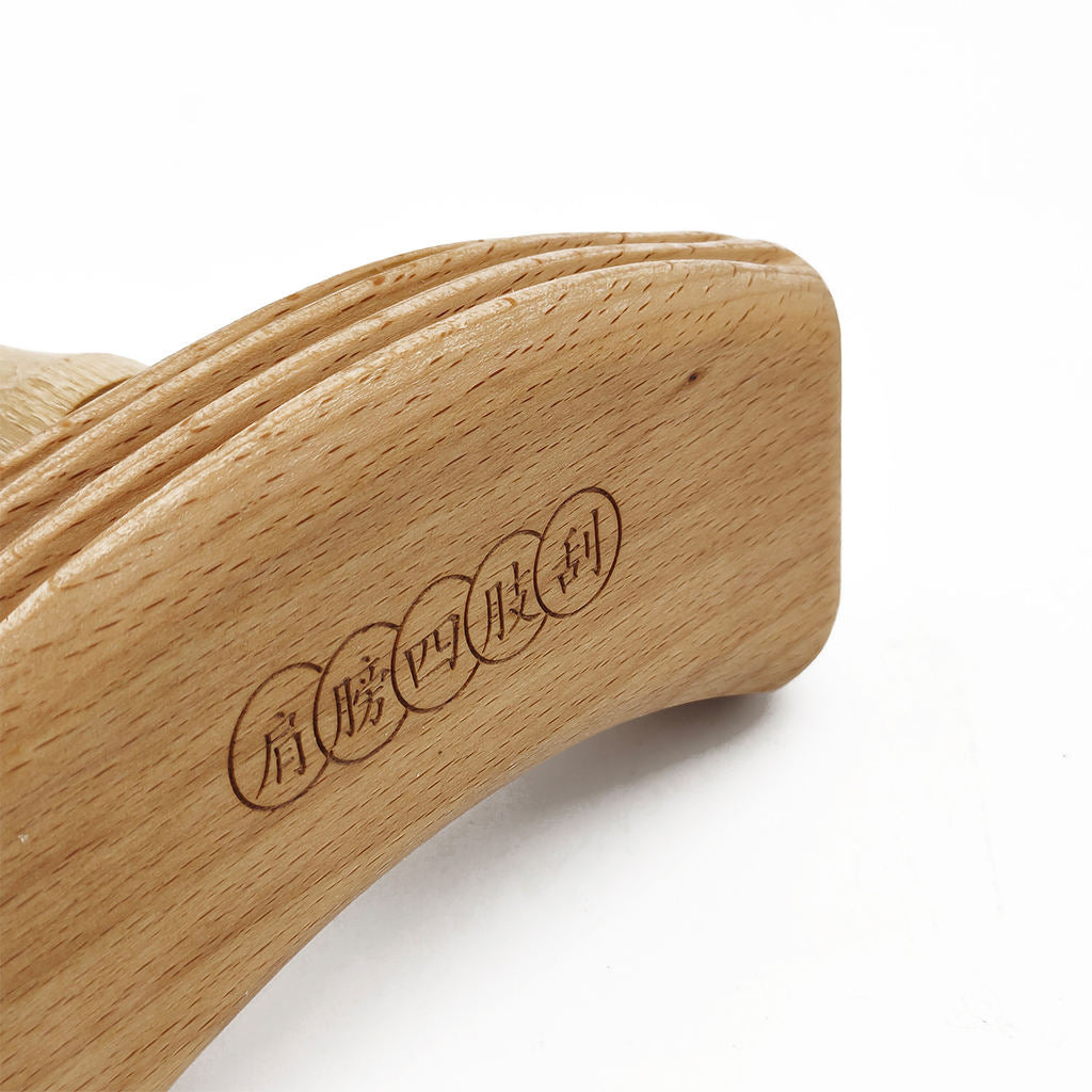 Wooden Guasha Stick Scraping Rod Manual Massage for Back Head Neck  Portable
