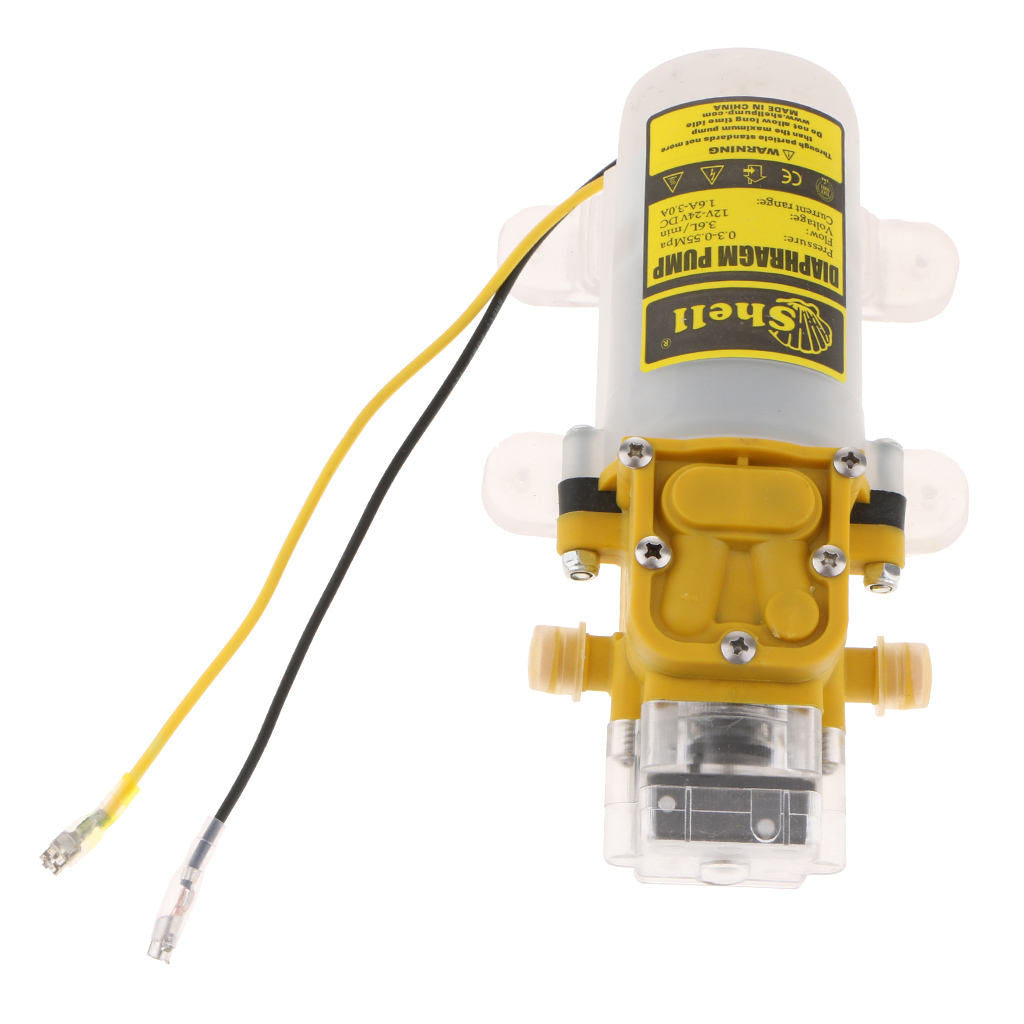 DC 12V 75 PSI 4L/Min Water High Pressure Diaphragm Self Priming Pump 60W