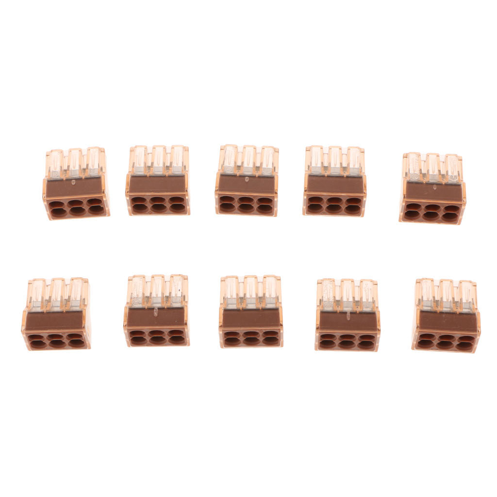 10 Pieces Plug Style Connector Terminals Quick Connect for Electric Wire