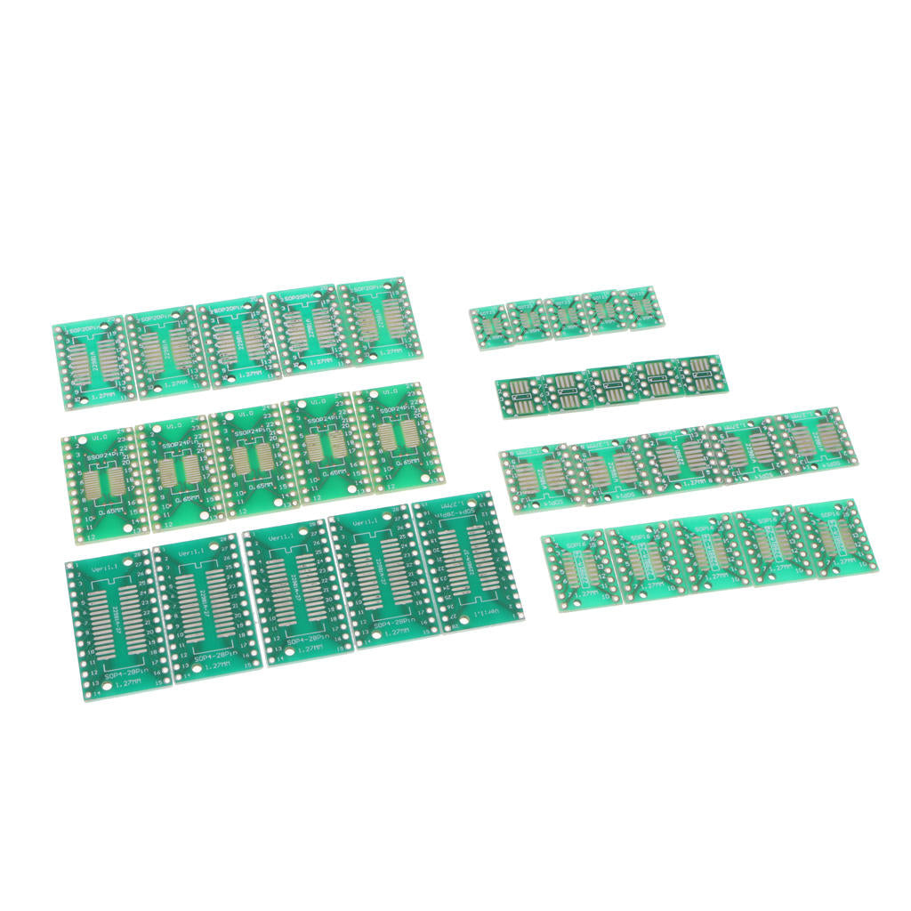 35 Pcs PCB Circuit Boards SOP MSOP TSSOP SOT23 (8 10 14 16 20 24 28)