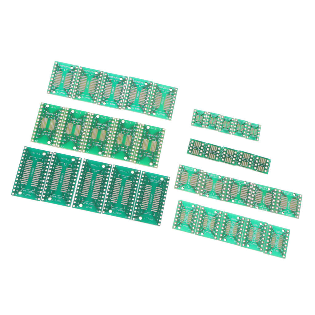30Pcs SOP MSOP SSOP TSSOP SOT23(8 10 14 16 20 24 28)SMT DIP Board Adapter