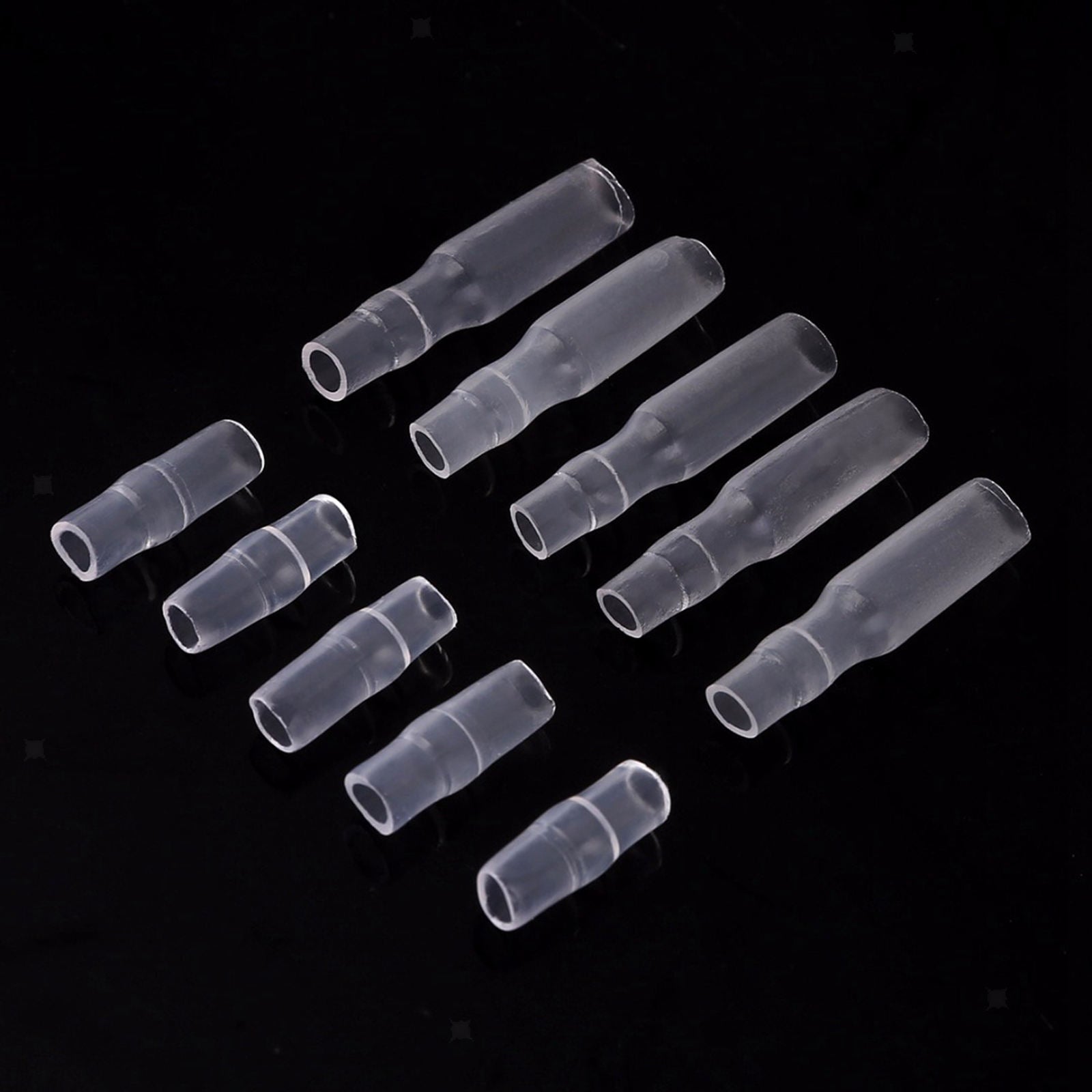 200x 4mm Male + Female  Terminals Wire Connector W/ Insulating Sleeves
