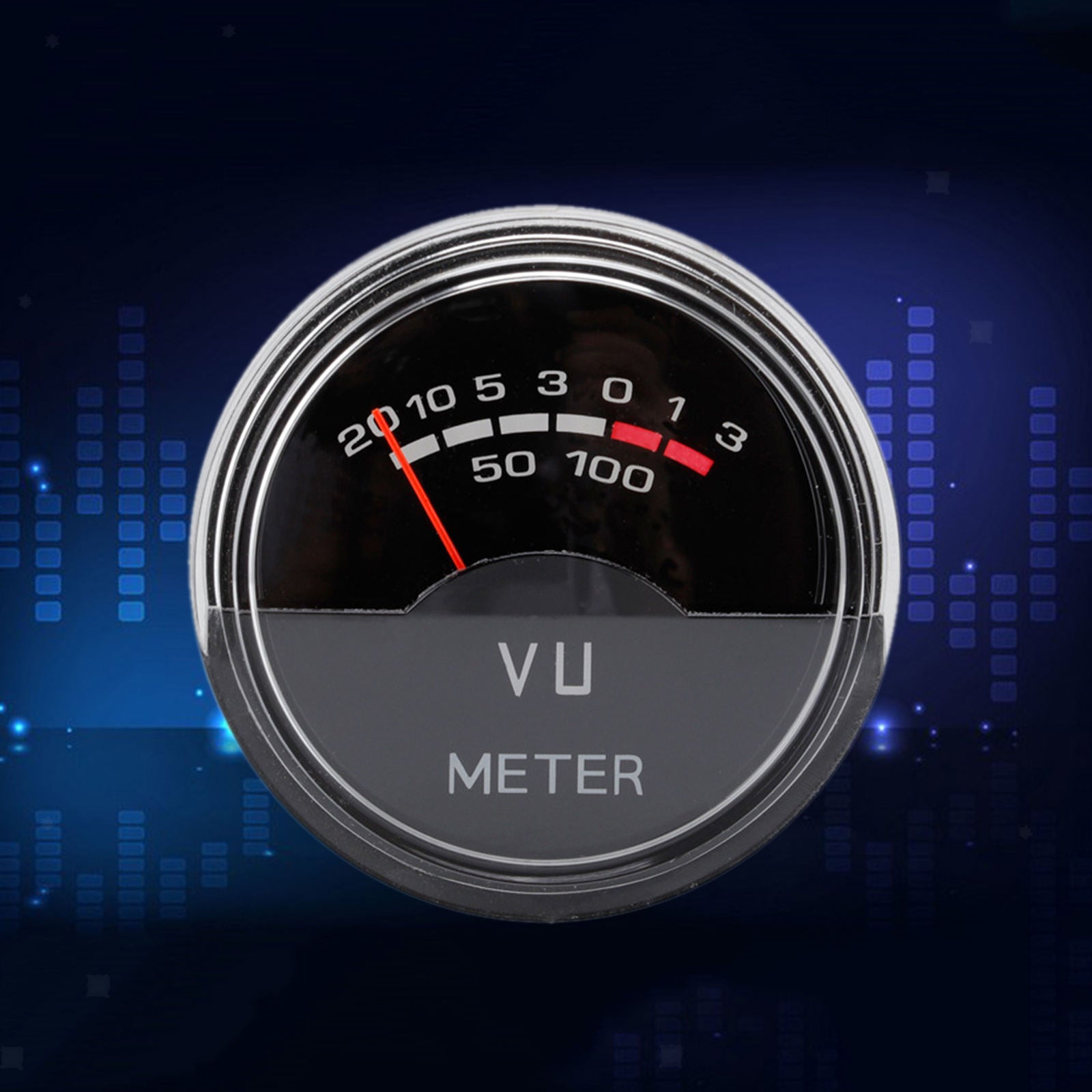 12-16V Analog Panel VU Meter Pointer with Backlight Electric Frequency Meter