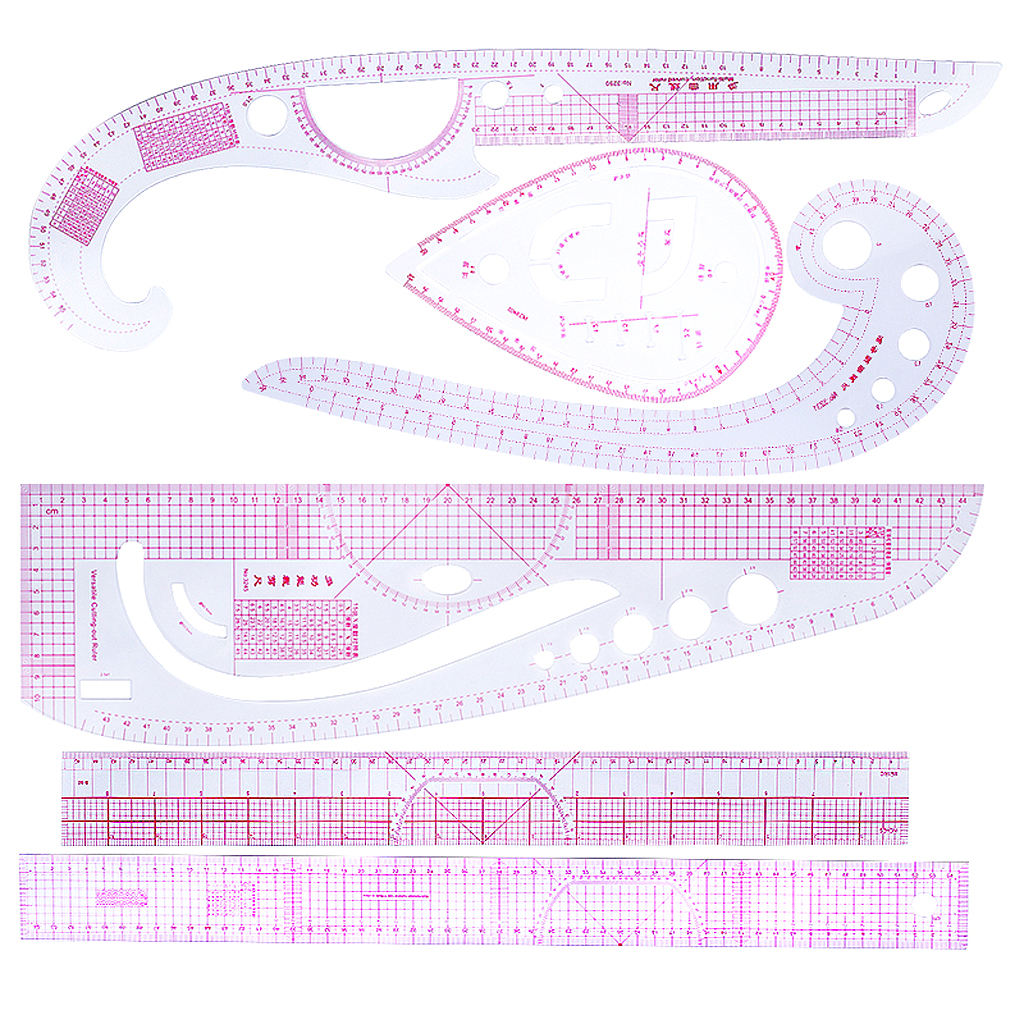 6pcs / Set   Multi - Function   Curve   Ruler   Garment   Sewing   Dressmaking