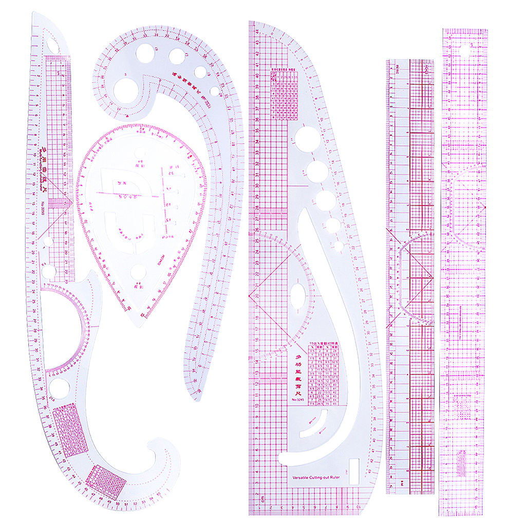 6pcs / Set   Multi - Function   Curve   Ruler   Garment   Sewing   Dressmaking