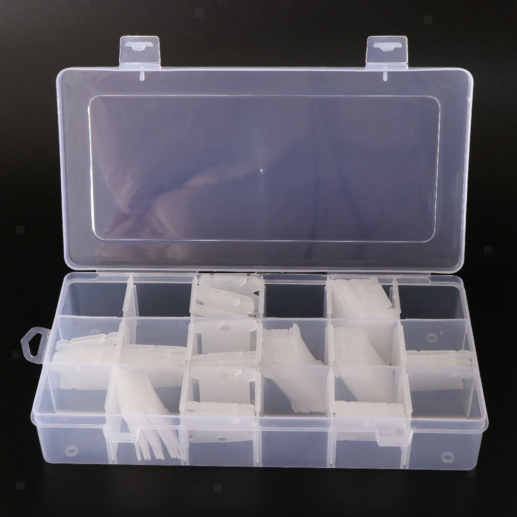 18 Compartments Embroidery Floss Organizer Box with 120 Pieces Floss Bobbins