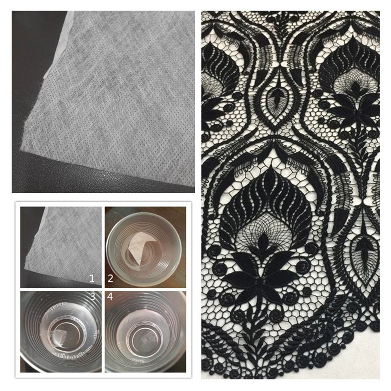 5Sheets Water Soluble Embroidery Stabilizer Backing Transfer Paper DIY Craft