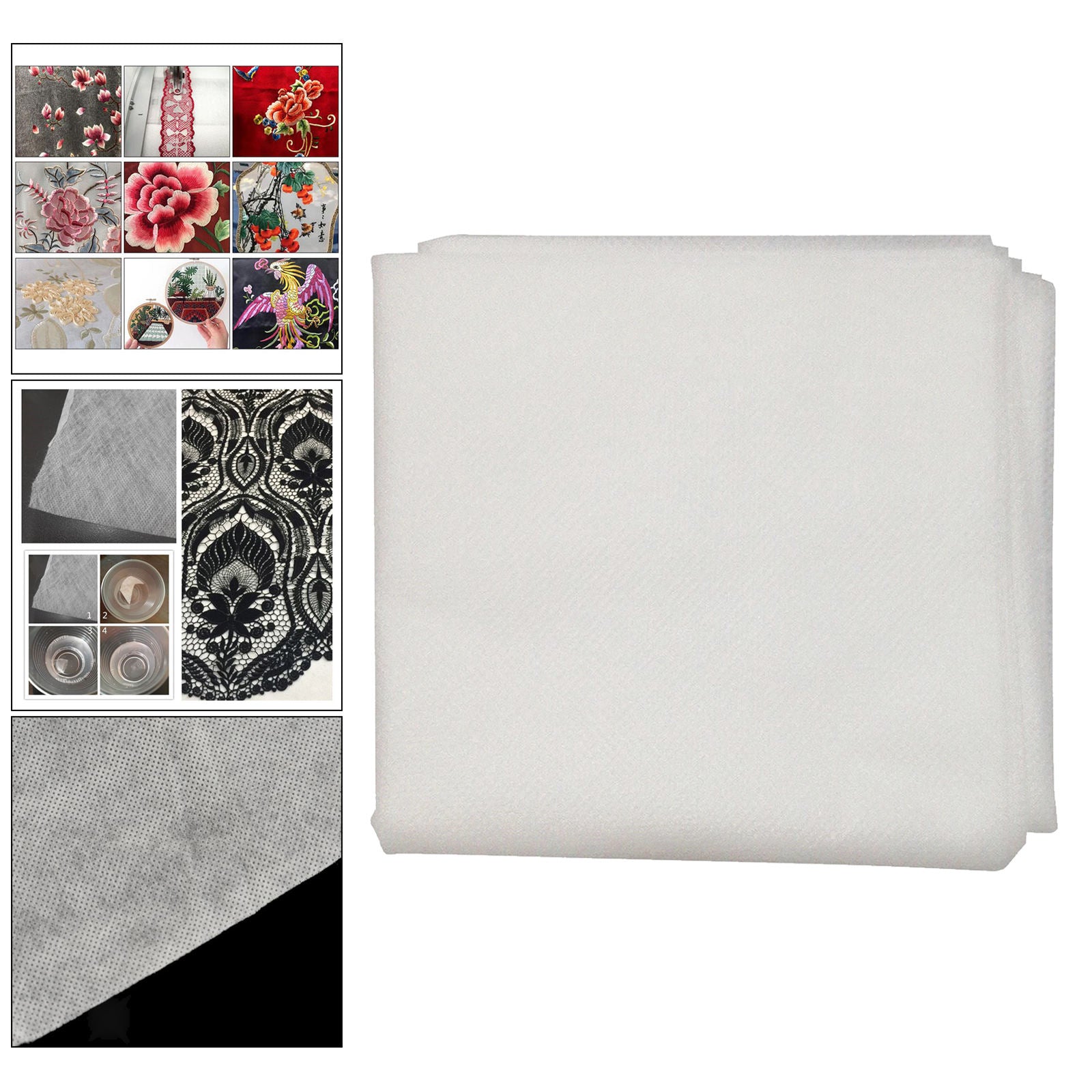 5Sheets Water Soluble Embroidery Stabilizer Backing Transfer Paper DIY Craft