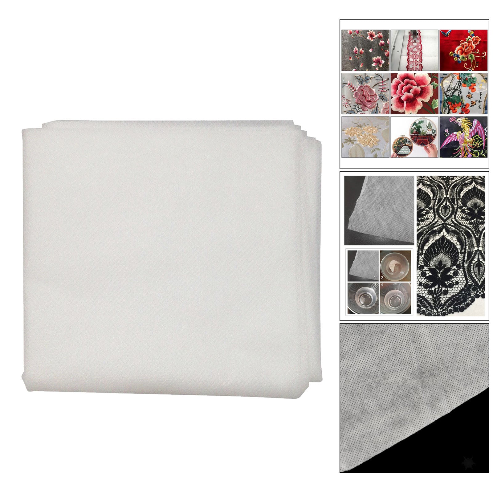 5Sheets Water Soluble Embroidery Stabilizer Backing Transfer Paper DIY Craft