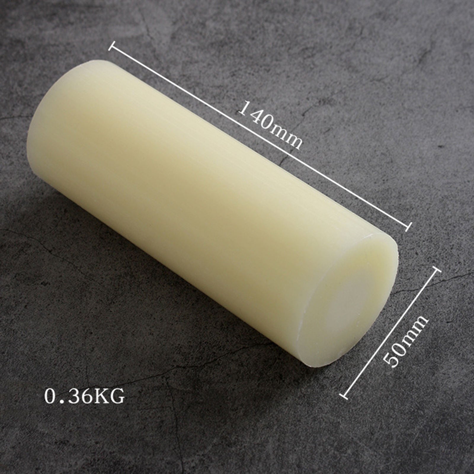 Leather Craft Puzzle Mold Punch Nylon Stick Engraving Cylinder Rod 50x140mm