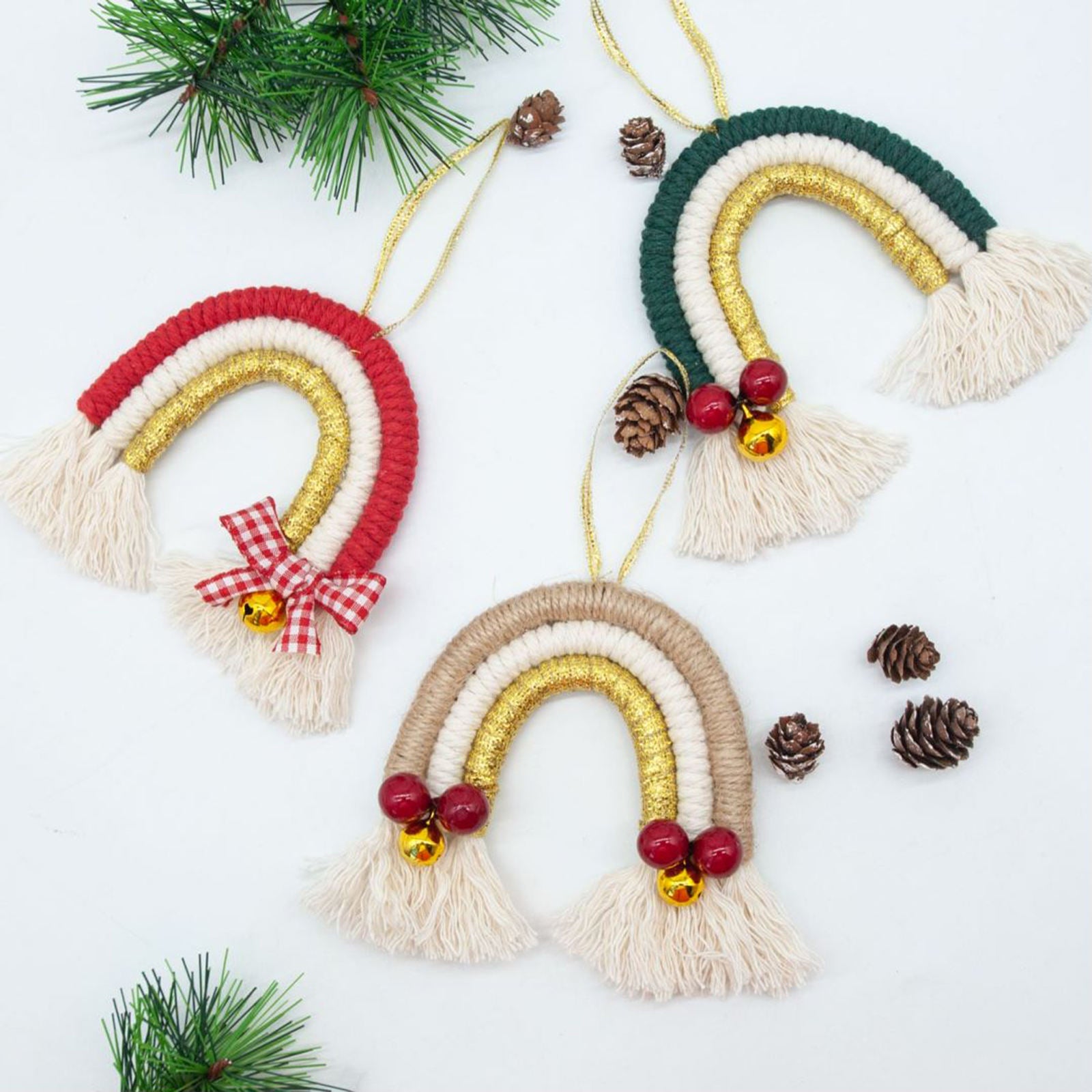 Christmas Macrame Kit Home Decor Crafts Materials Supplies DIY for Adults