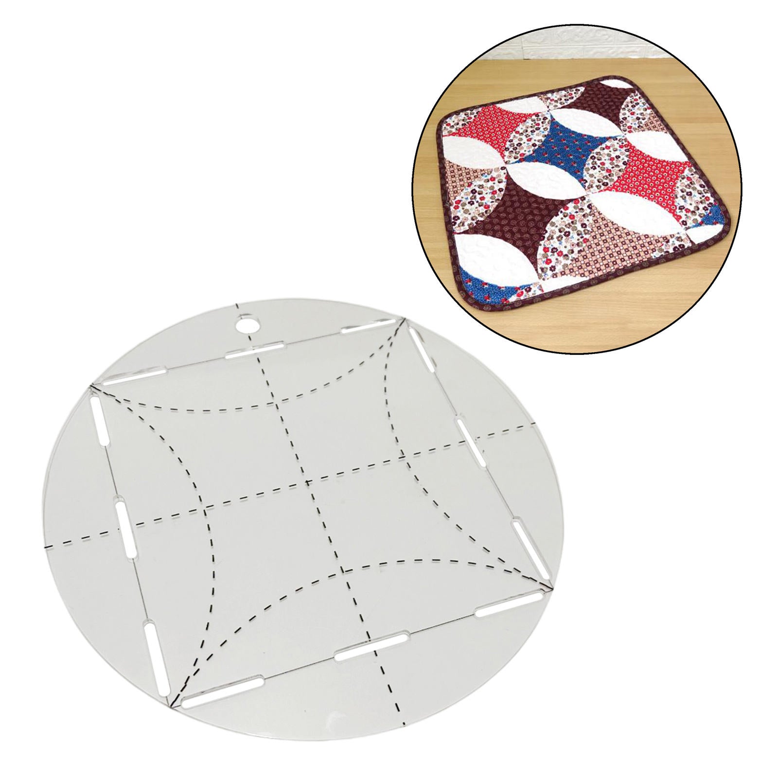 Sewing Quilting Ruler, DIY Patchwork Free Motion Circle Domestic Machine