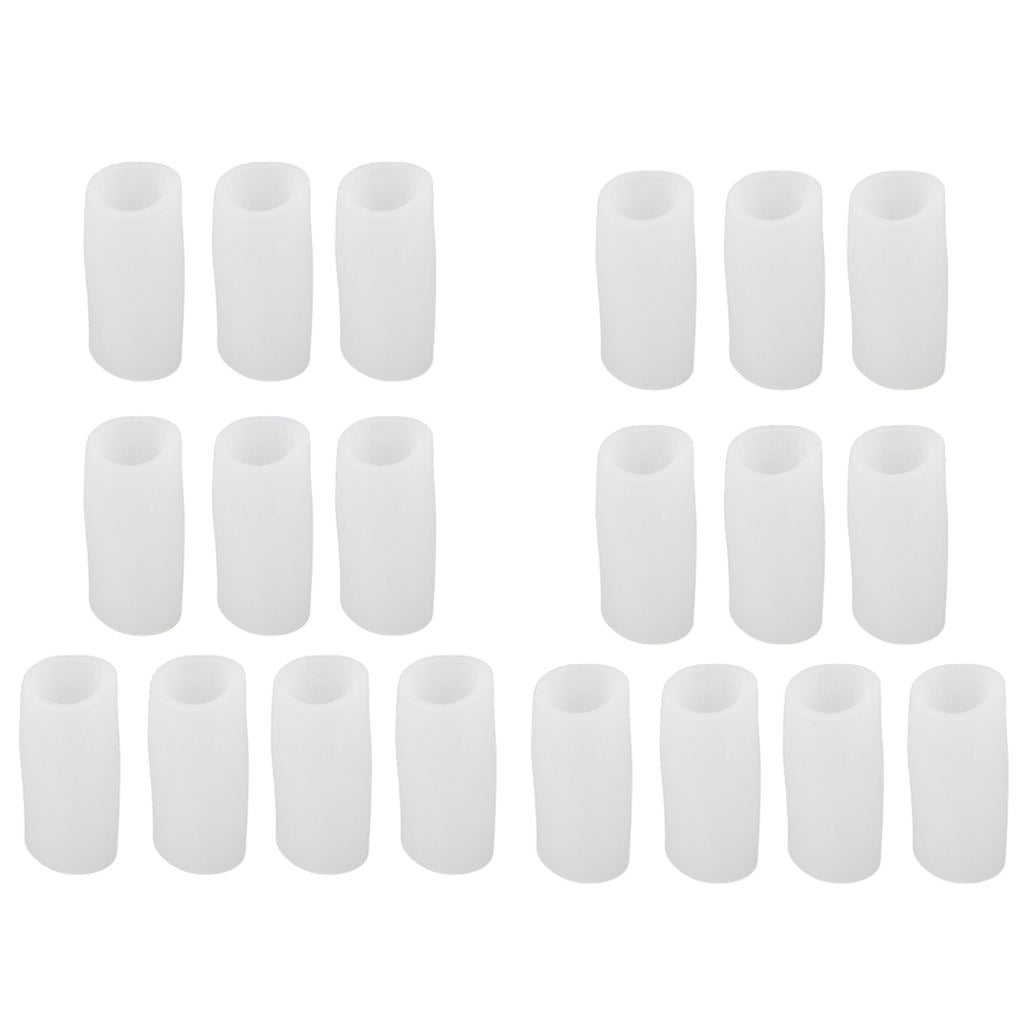 20pcs Finger Protector Silicone Gel Toe   Cover Pad Protectors Feet Care S
