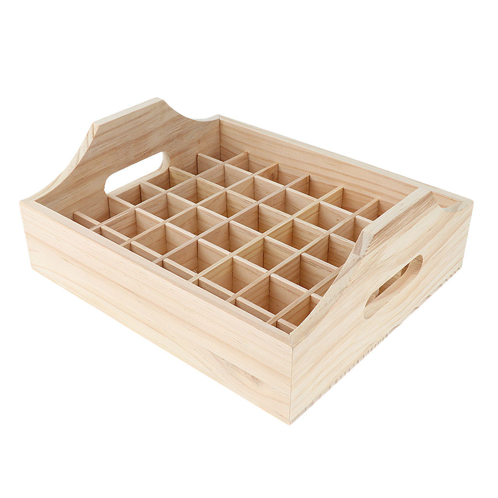 2pcs Wooden Essential Oil Display Stand Tray for 42 Bottles 5 10 15 20ml
