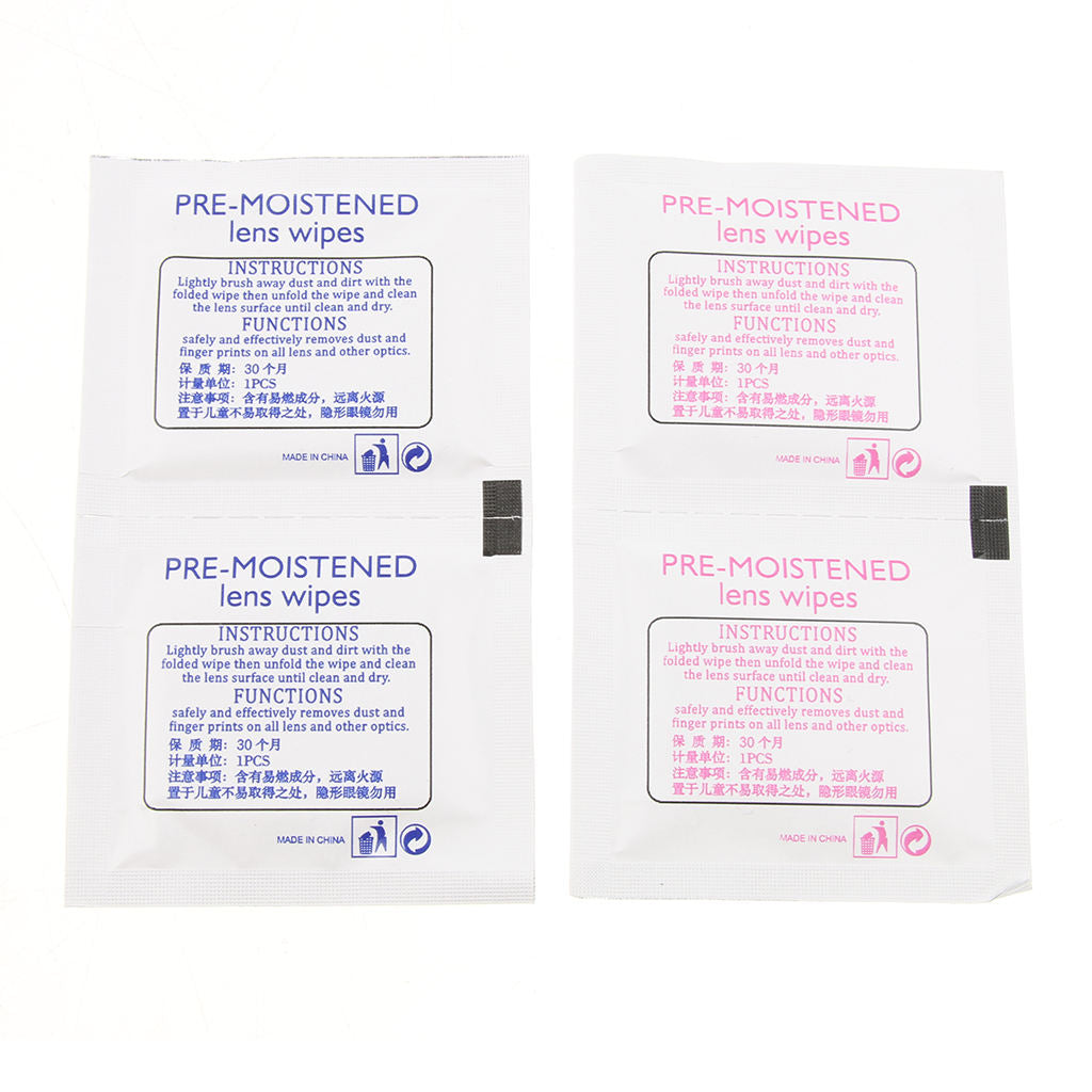 Portable Eyeglasses Screen Lens Cleaning Wipes Moistened Paper 30 Pieces 03