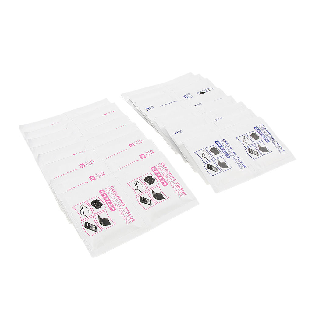 Portable Eyeglasses Screen Lens Cleaning Wipes Moistened Paper 30 Pieces 03