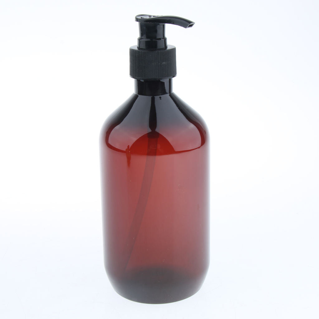 6 Pieces 500ml Refillable Pump Bottle Empty Shampoo Dispensing Container