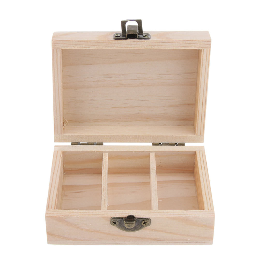 3 Pcs Natural Wood Essential Oils Storage Box Display Carry Case Holder