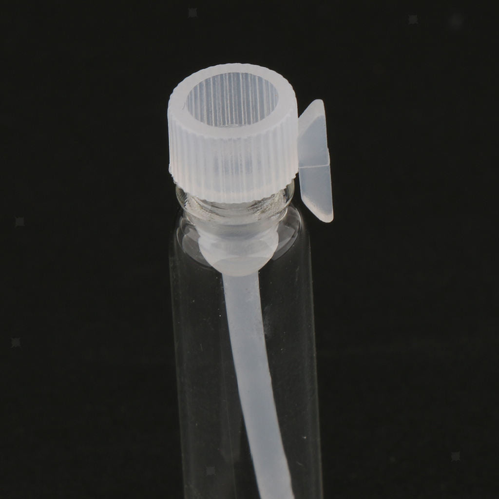 Pack of 120 1ml Mini Clear Glass Bottle Jar Sample Vials Perfume Liquids
