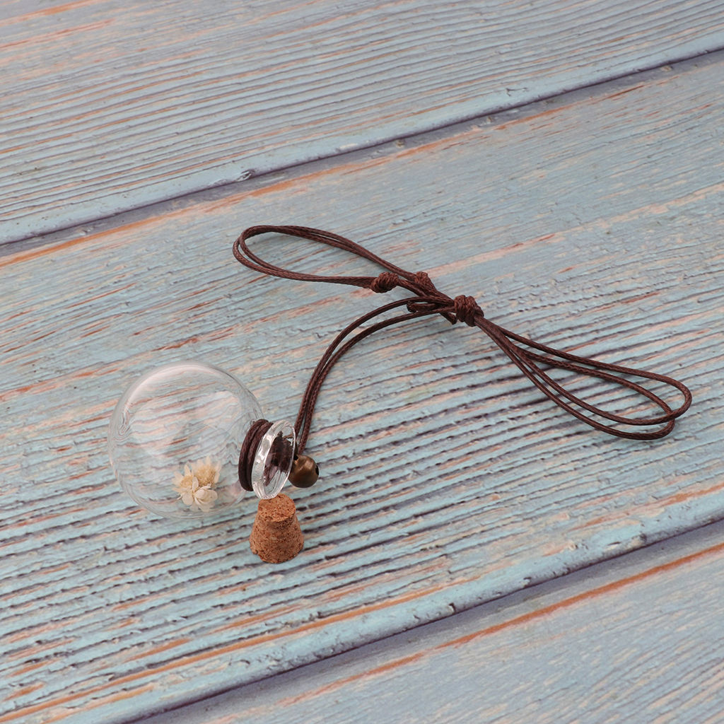 5 Pieces Refillable Car Decor Perfume Bottle Pendants Bottle for Home 3.5cm