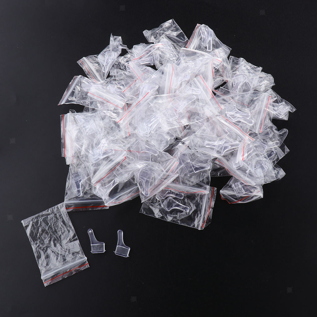 50 Pairs Eyeglasses Glasses Silicone Ear Grips Hook (Transparent)