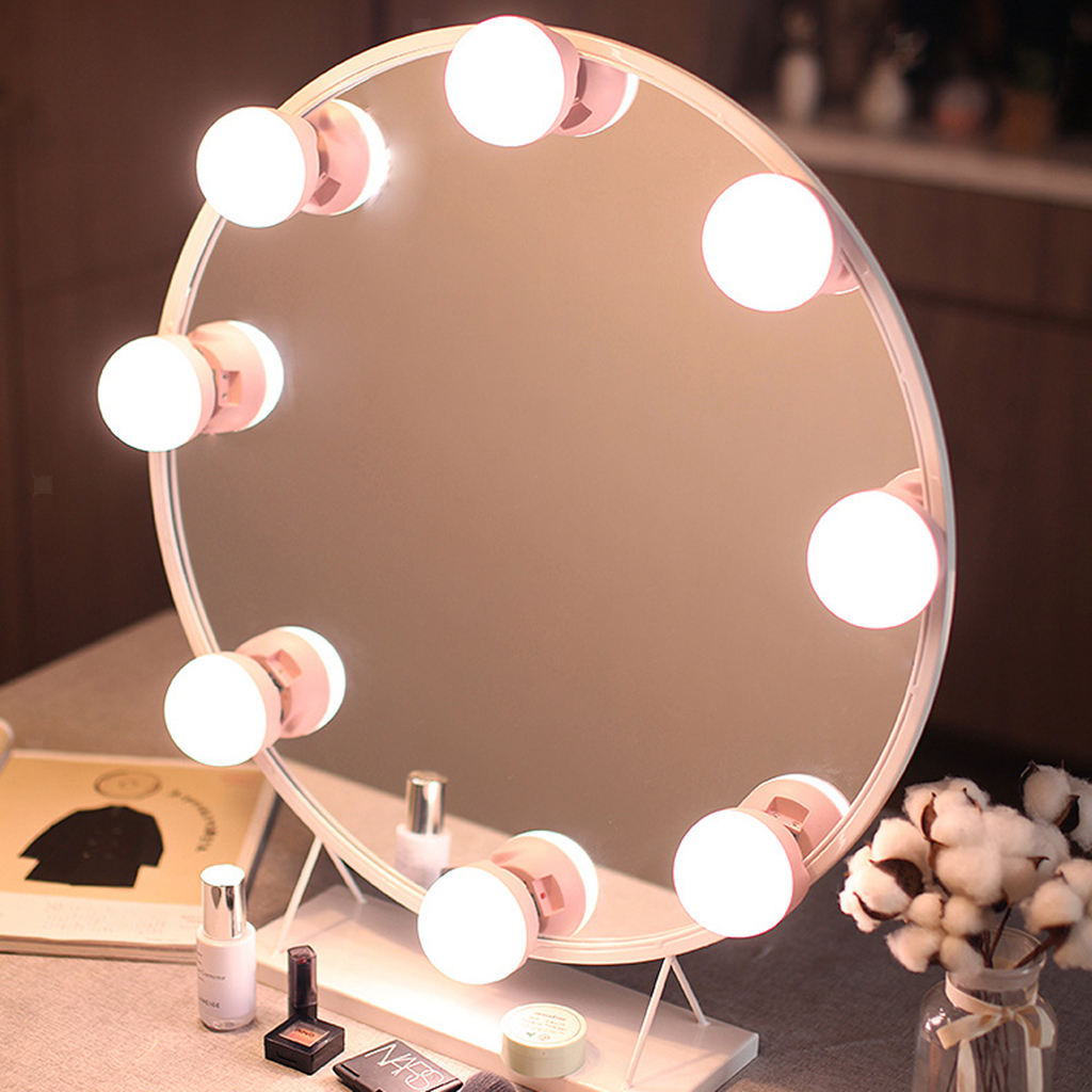 Pack of 4 Vanity Light Kit Natural Led Lights for Table Bathroom Locker
