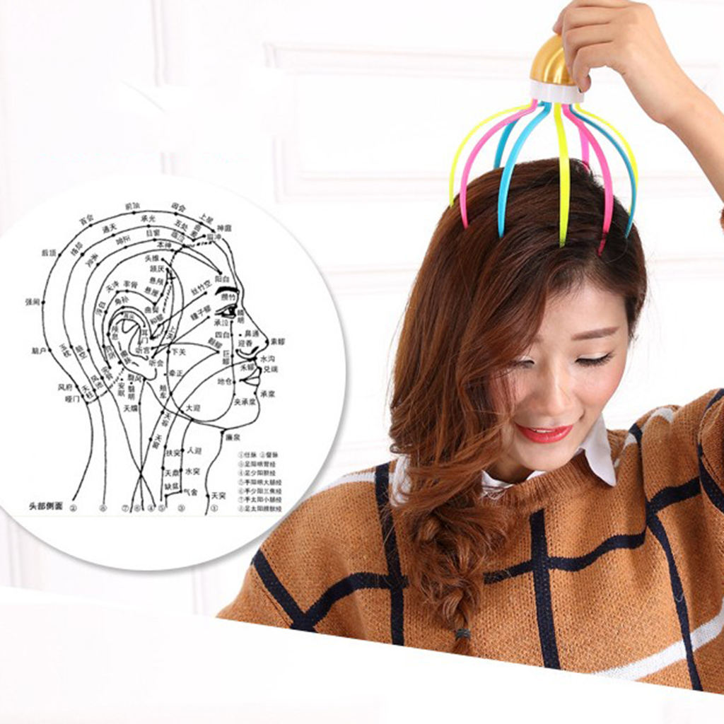 2 Packs Plastic No Snags Head Scalp Massager Massage Tool for Hair Growth