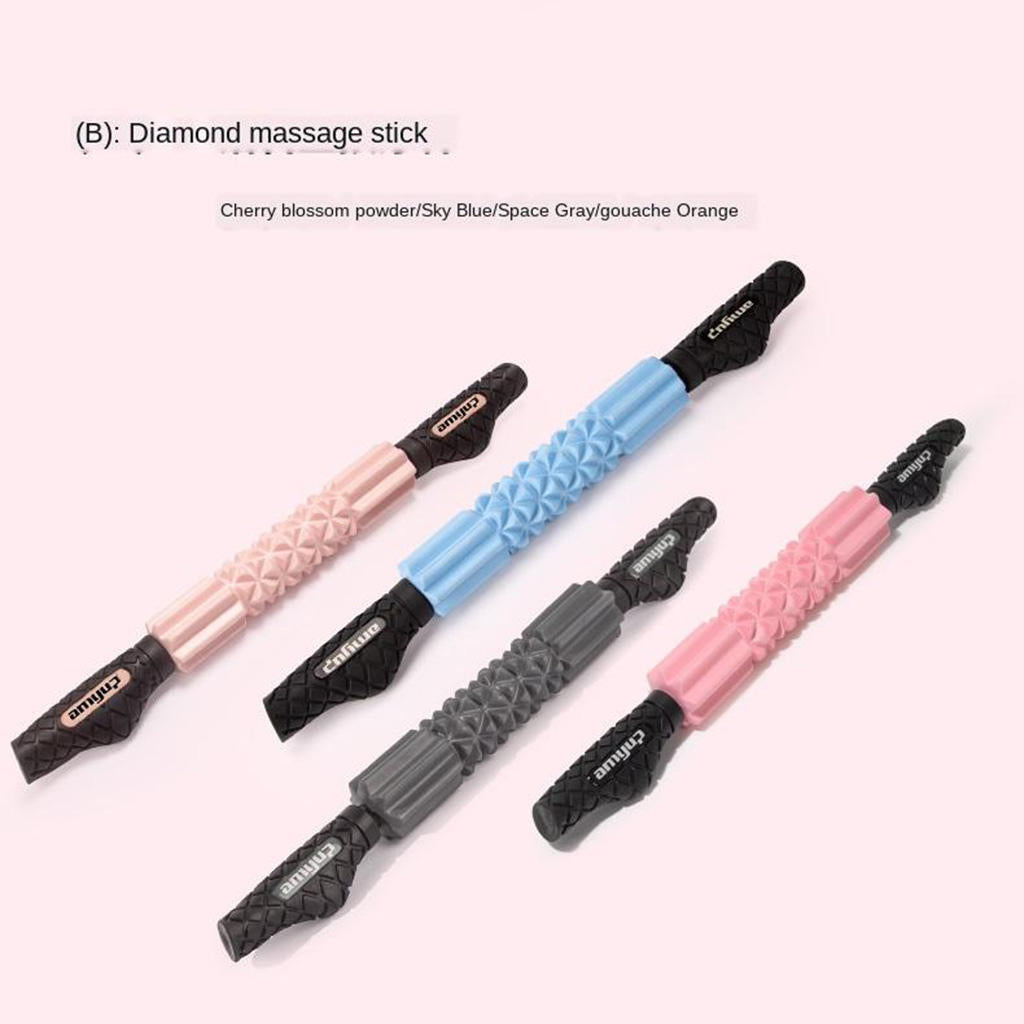 Yoga Muscle Roller Massager Stick Tools Roller Massager with Fascia Ball