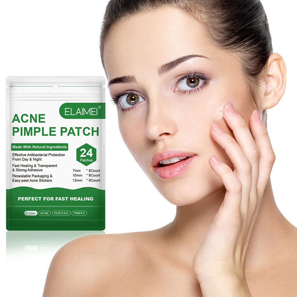24Pcs Hydrocolloid Acne Stickers Clear Invisible Facial Spot Face Skin Care