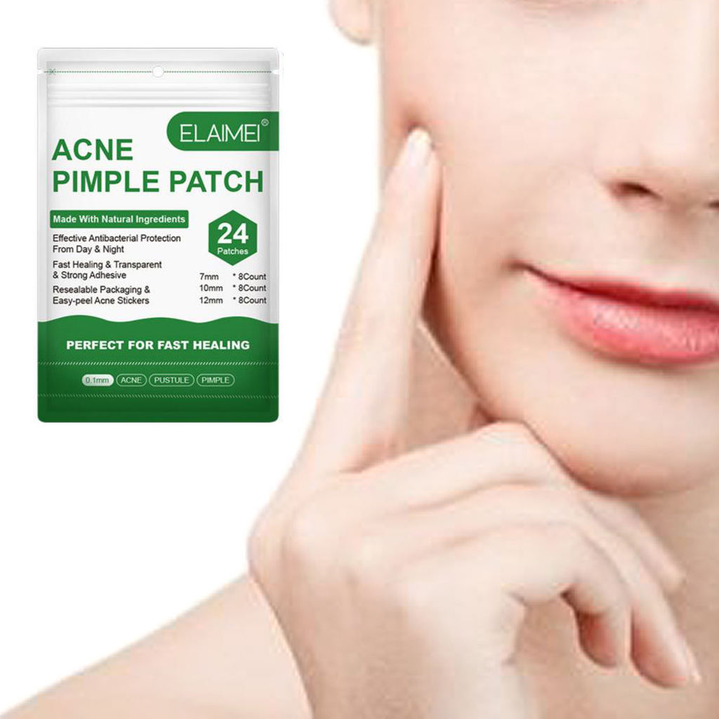 24Pcs Hydrocolloid Acne Stickers Clear Invisible Facial Spot Face Skin Care