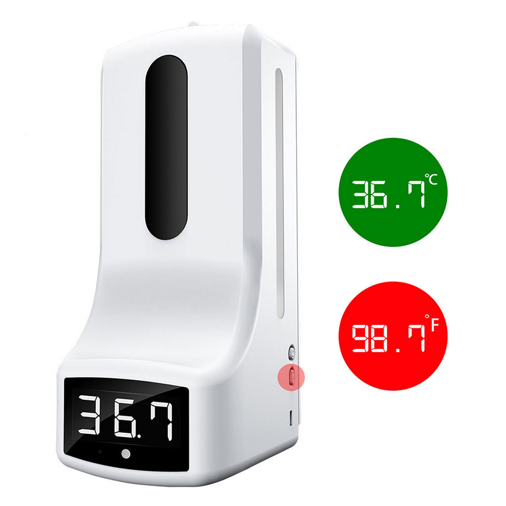 K9 2 in 1 Non-Contact Infrared Thermometer+Automatic Touchless Soap Dispenser