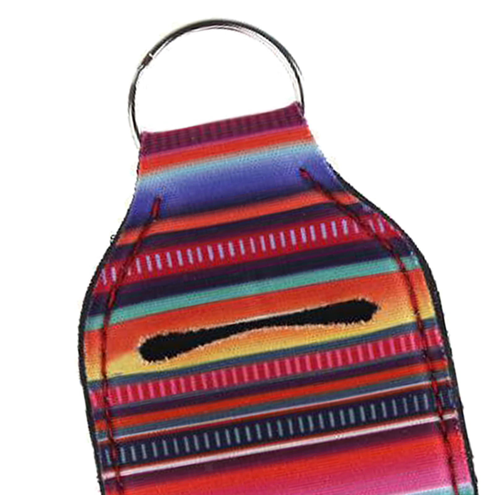 Mini Hands Sanitizer Holder Keychain Hanger Keyring Portable Case Stripe