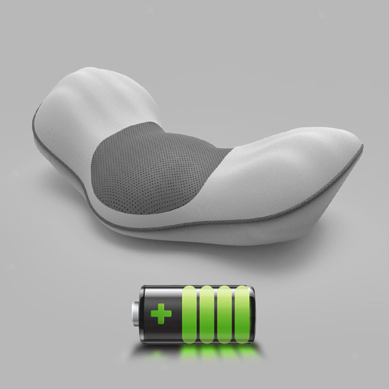 Electric Shiatsu Neck Massager Pillow Back Deep Kneading Cushion Relaxation