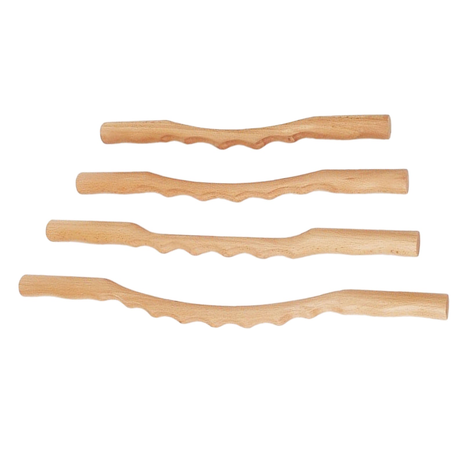 4Pack Wood Guasha Scraping Stick Massage Scraper For Back Neck Leg Therapy