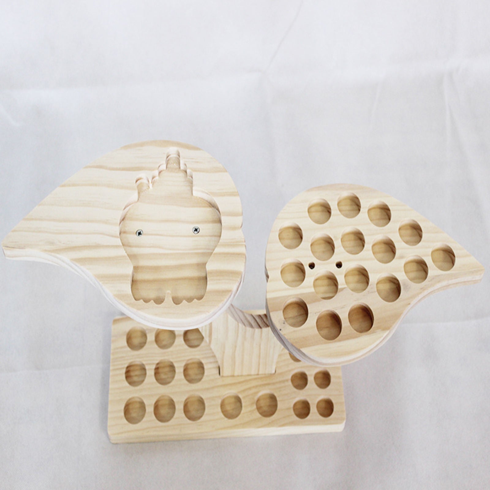 36 Slots Wooden Essential Oils Stand Diffuser Holder Carousel Decoration