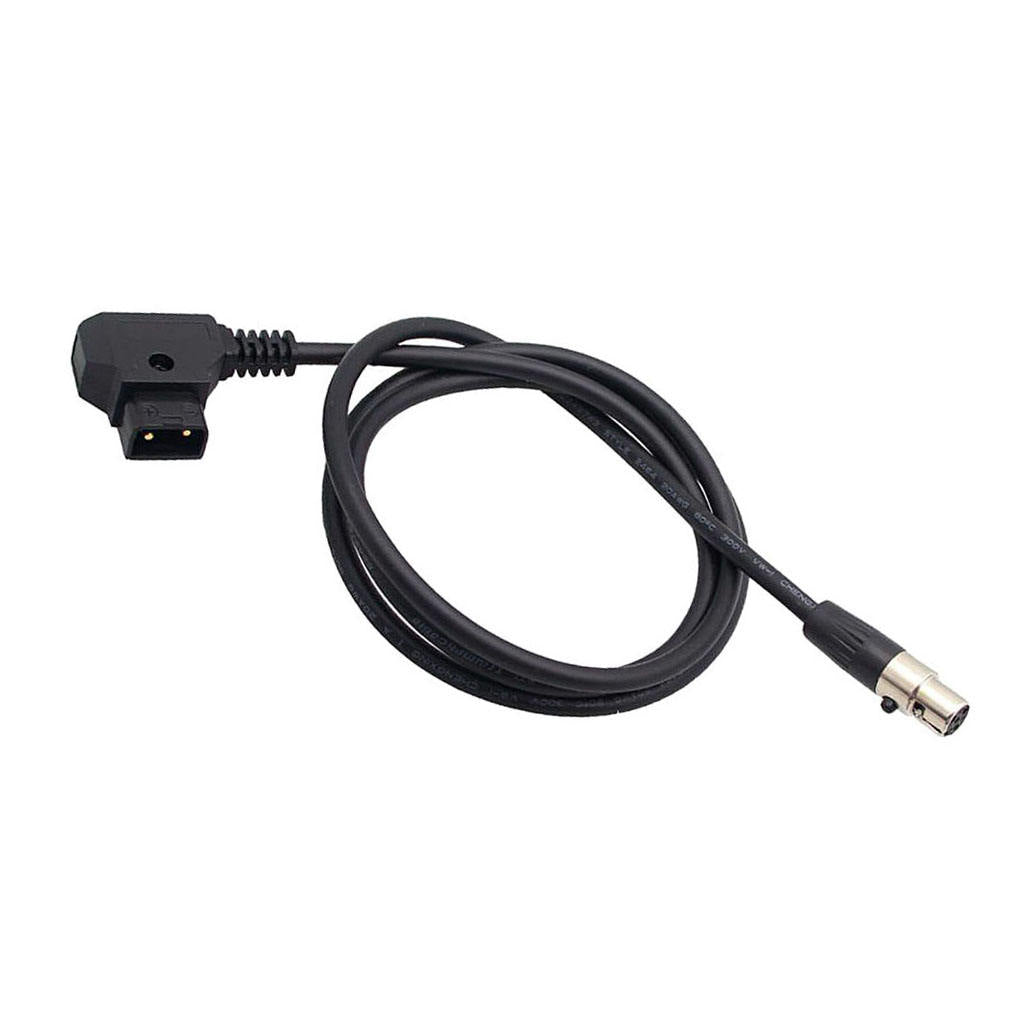3Pieces Dtap Male to Mini XLR 4 Pin Female Cable Adapter for Camera  Monitor -