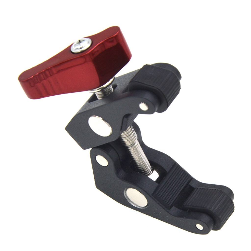 Camera clamp holder for tripod accessories Flash holder 1/4 "3/8" thread