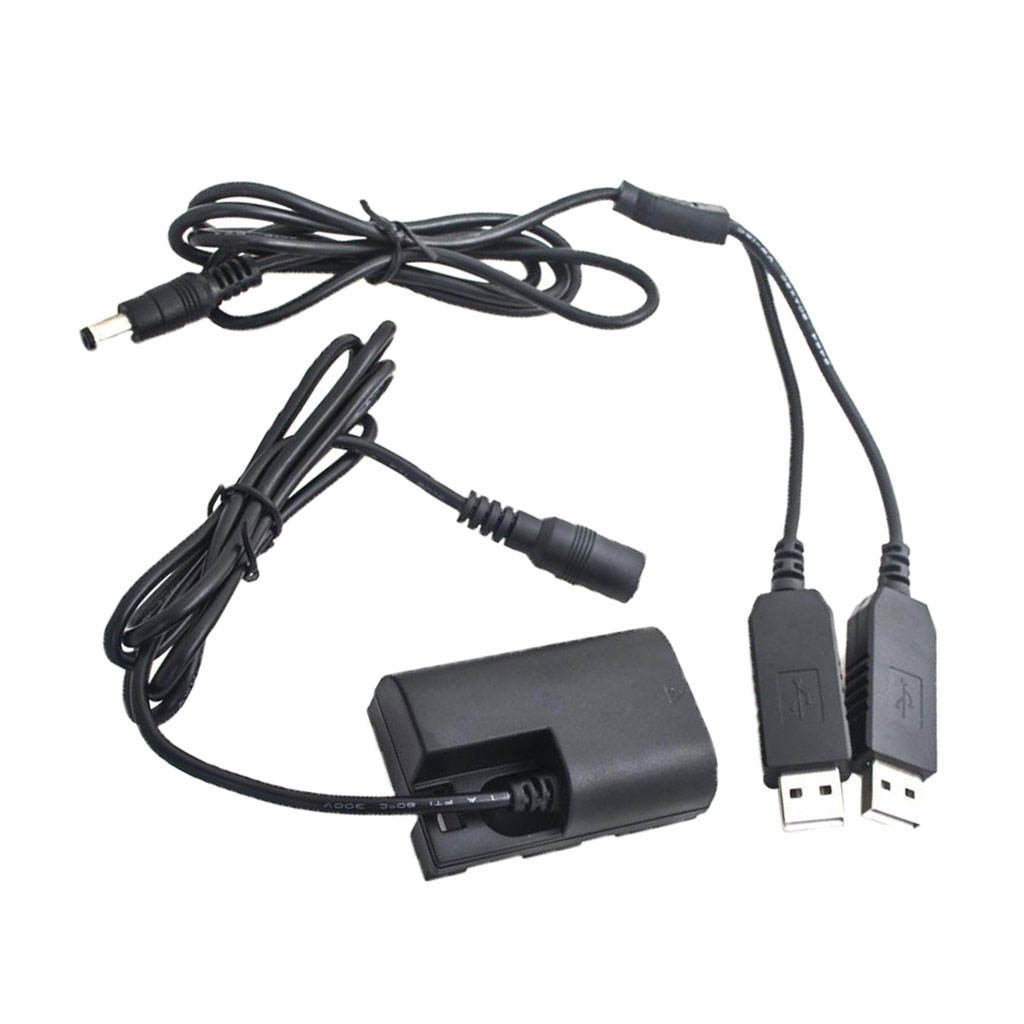 LPE6 Battery Power Pack USB DC Coupler DR-E6 for Canon 60Da 70D 80D 5D 6D 7D