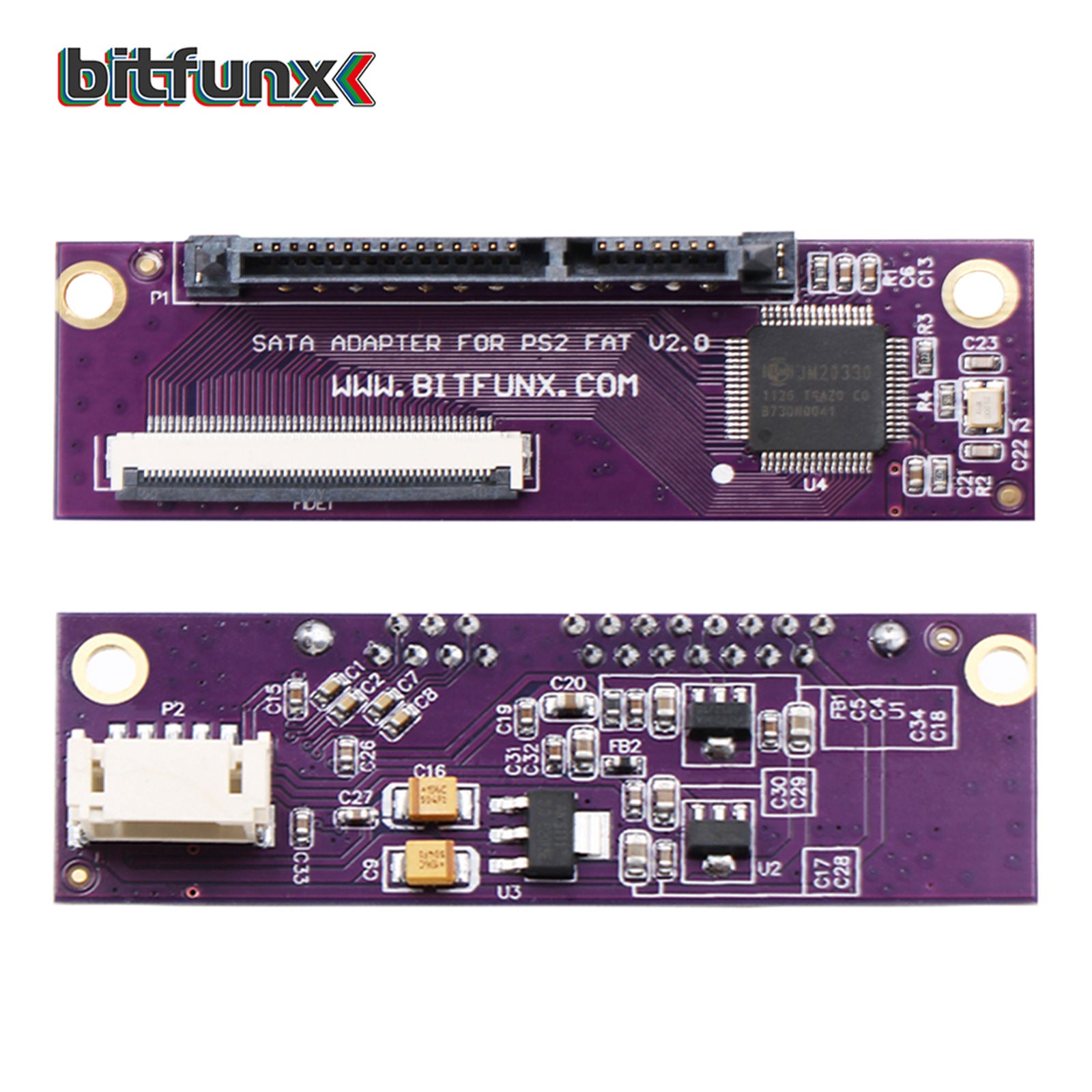SATA Adapter Adaptor Board for PS2 Gaming Purple Professional