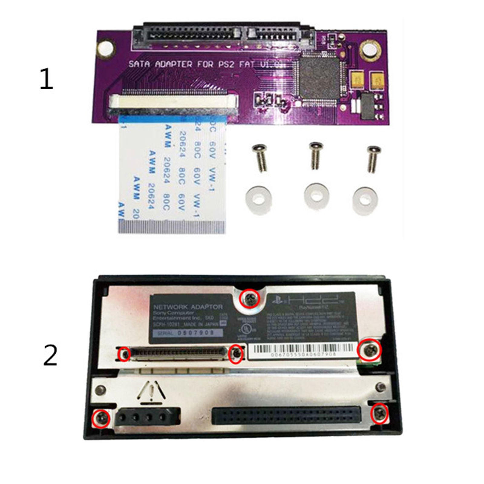 Upgrade SATA Adapter HDD Adaptor Board for PS2 Spare Parts Professional