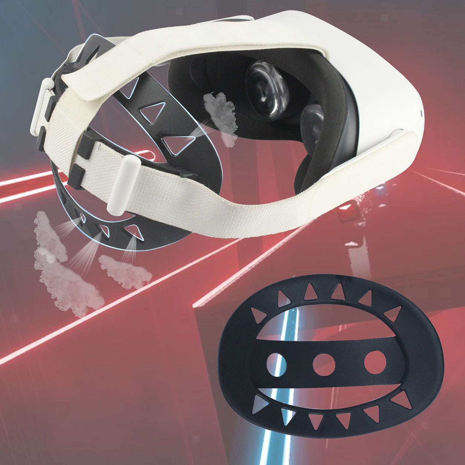 Headband Cushion Pad for   Quest 2 VR Reduce Head Pressure