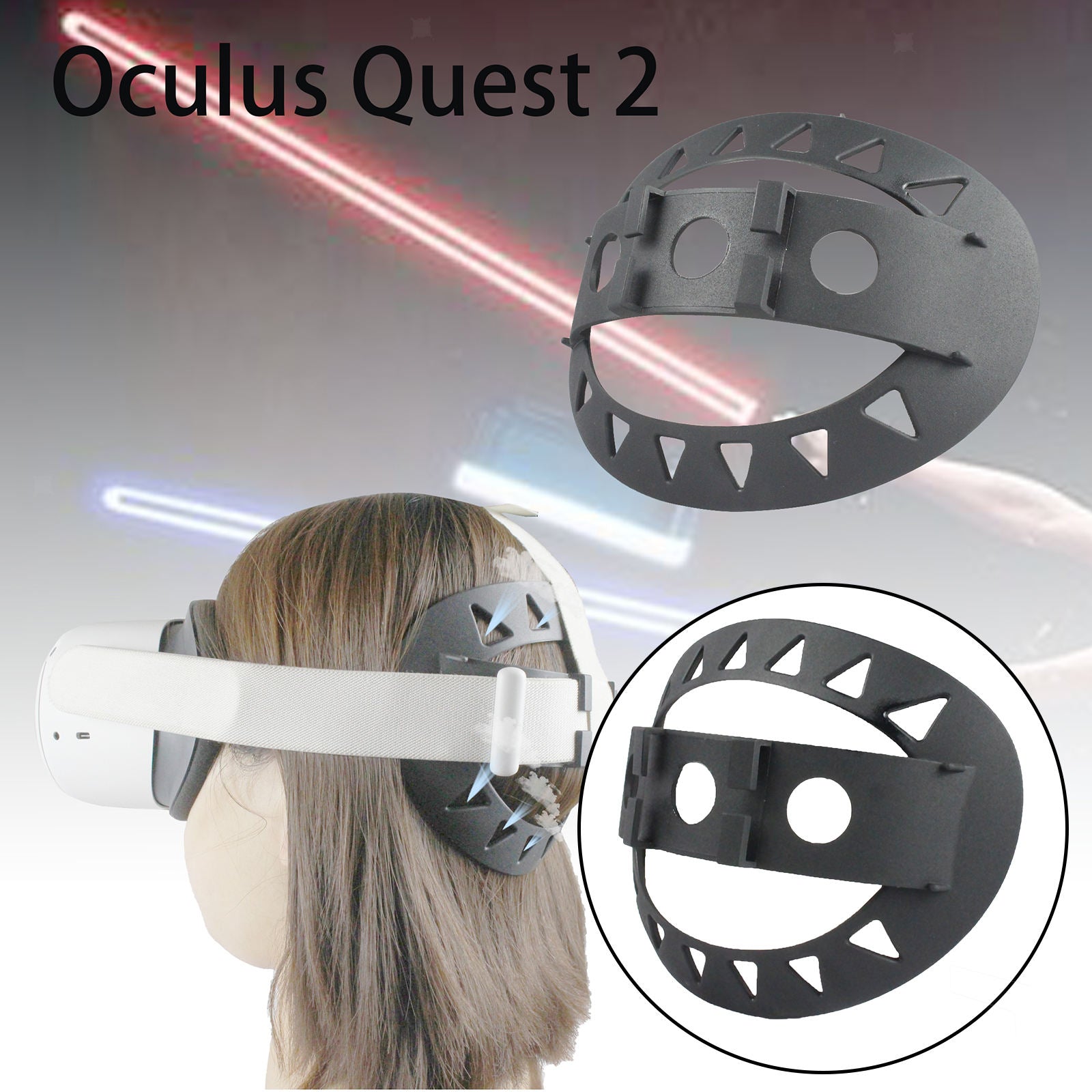Headband Cushion Pad for   Quest 2 VR Reduce Head Pressure