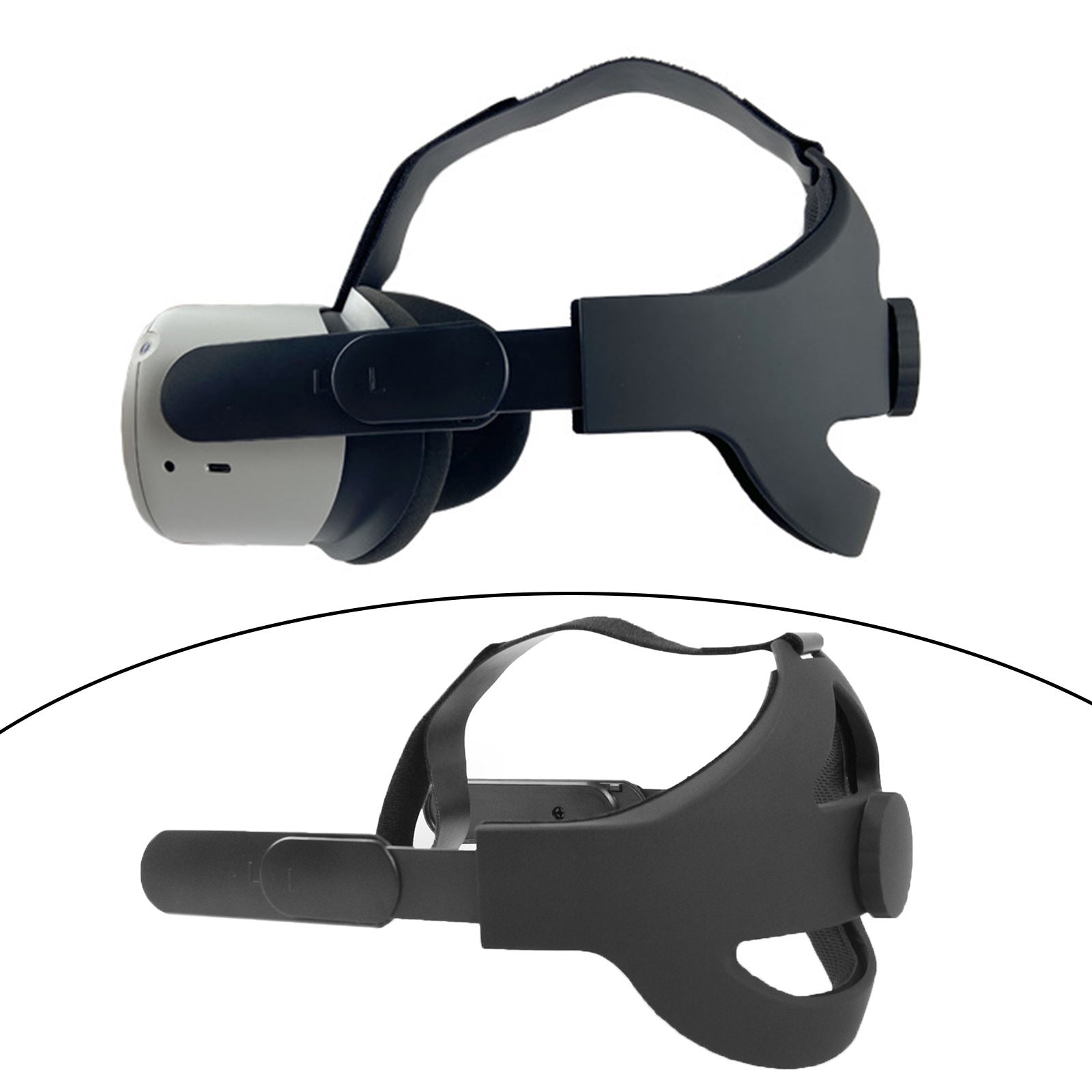 Head Strap for Quest 2 VR Headset Replace Strap Reduce Pressure Accessories