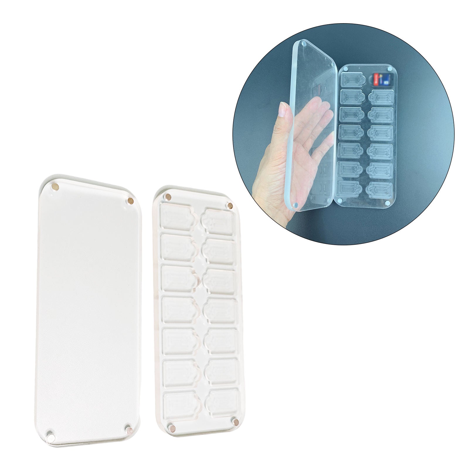 Clear 14 Slot Game Card Storage Box Holder for Nintendo Switch Lightweight