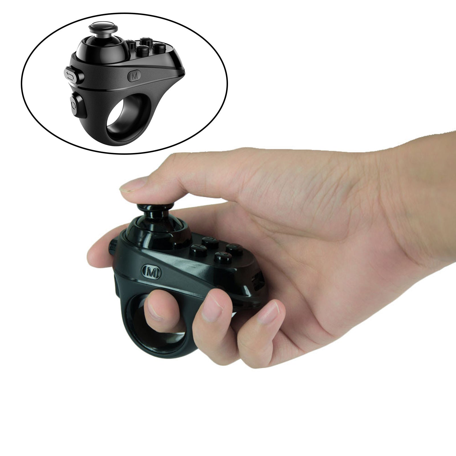 R1 Bluetooth Wireless Gamepad VR Remote Mini Ring Joystick Professional